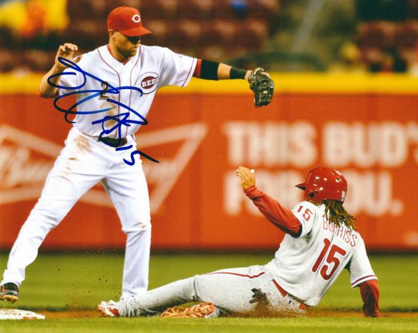 AUTOGRAPHED  EMMANUEL BURRISS 8X10 Philadelphia Phillies Photo