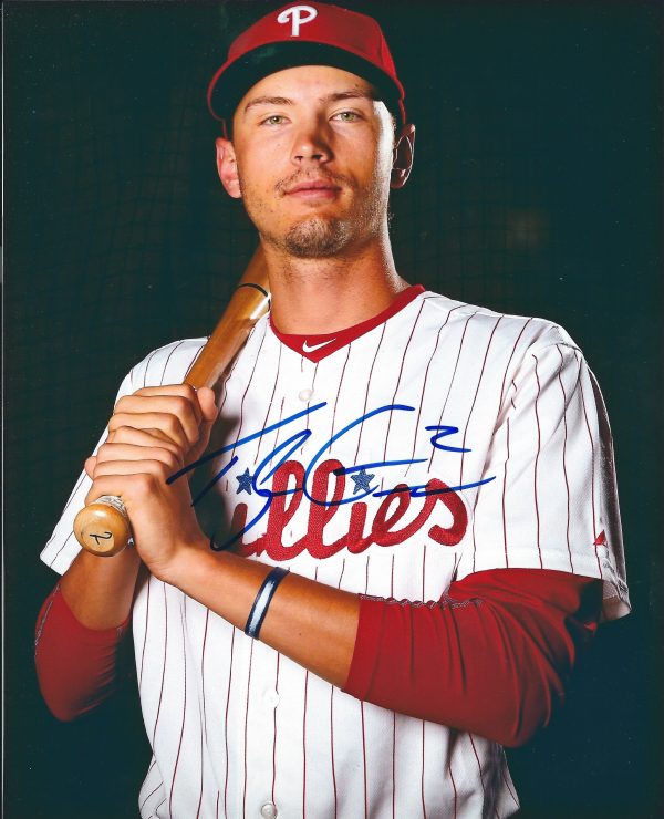 AUTOGRAPHED TYLER GOEDDEL 8X10 Philadelphia Phillies Photo