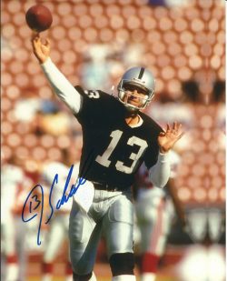 Autographed JAY SCHROEDER 8X10 Oakland Raiders photo