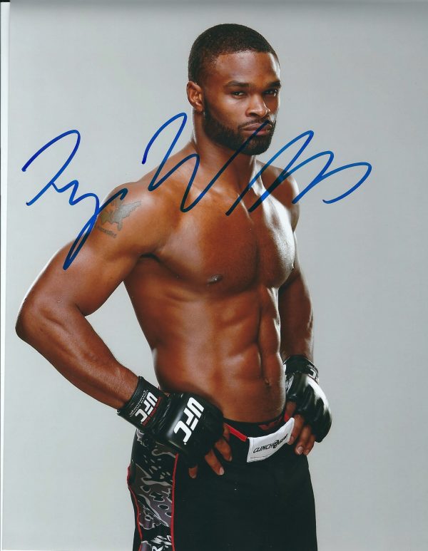 Autographed Tyron Woodley UFC MMA 8x10 Photo- UFC 201 Champion