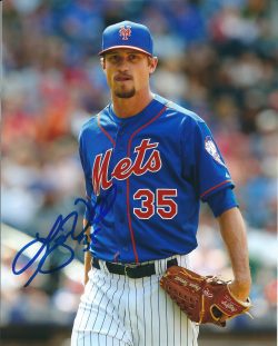 AUTOGRAPHED Logan Verrett 8X10 New York Mets photo