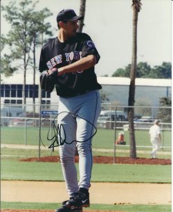 AUTOGRAPHED JEFF DAMICO New York Mets photo
