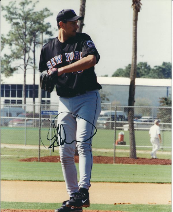 AUTOGRAPHED JEFF DAMICO New York Mets photo