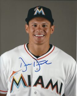 AUTOGRAPHED DEREK DIETRICH 8X10 Miami Marlins Photo