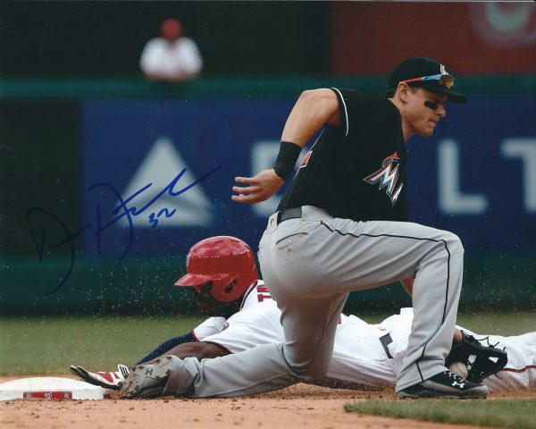 AUTOGRAPHED DEREK DIETRICH 8X10 Miami Marlins Photo