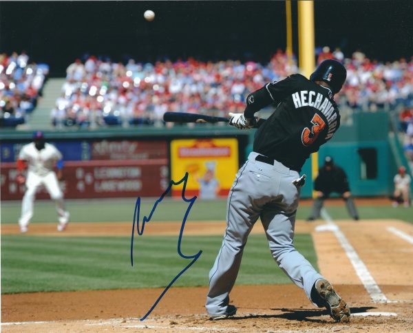 AUTOGRAPHED ADEINY HECHAVARRIA 8X10 Miami Marlins Photo