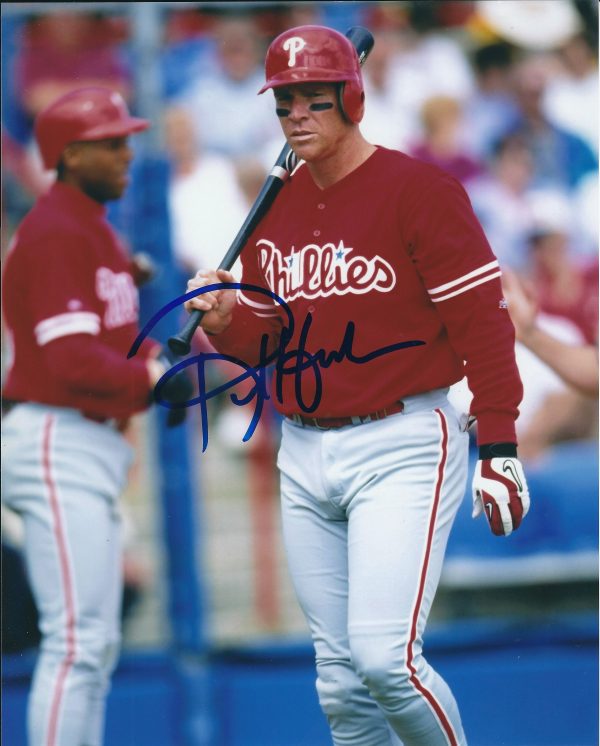 AUTOGRAPHED  photo REX HUDLER  Philadelphia Phillies