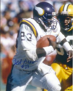 Autographed  TED BROWN 8X10 Minnesota Vikings Photo