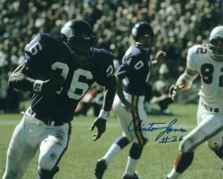 Autographed CLINTON JONES  8X10 Minnesota Vikings Photo
