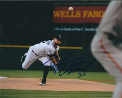 AUTOGRAPHED TYLER CHATWOOD 8X10 Colorado Rockies Photo