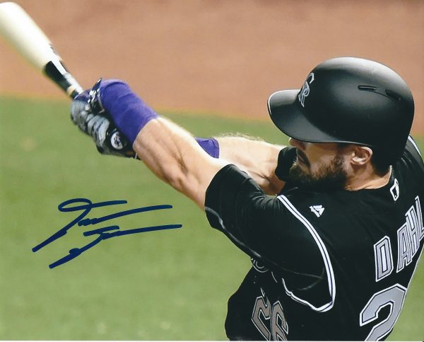AUTOGRAPHED DAVID DAHL 8X10 Colorado Rockies Photo