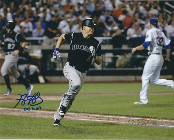 AUTOGRAPHED NICK HUNDLEY 8X10 Colorado Rockies Photo