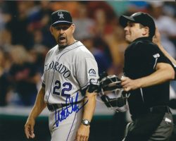 AUTOGRAPHED WALT WEISS 8X10 Colorado Rockies Photo