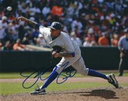 AUTOGRAPHED JESSE CHAVEZ  8X10 Toronto Blue Jays Photo