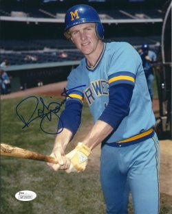 Autographed ROBIN YOUNT 8X10 MILWAUKEE BREWERS photo JSA