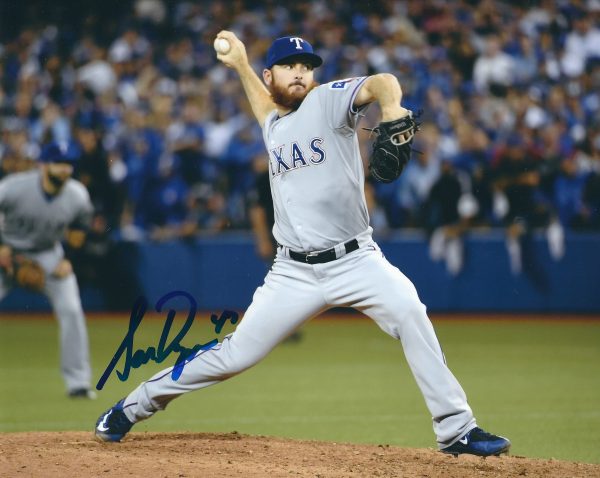 AUTOGRAPHED SAM DYSON 8X10 Texas Rangers Photo
