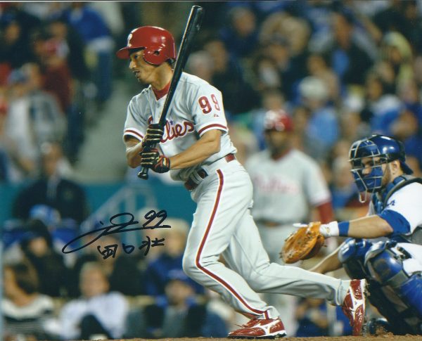 AUTOGRAPHED SO TAGUCHI 8X10 photo  Philadelphia Phillies