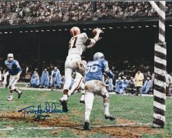 Autographed TOM HUTCHINSON 8X10 Cleveland Browns Photo