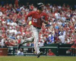 Autographed CLINT ROBINSON 8X10 Washington Nationals Photo