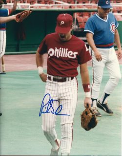 AUTOGRAPHED RICK SCHU 8X10 Philadelphia Phillies Photo