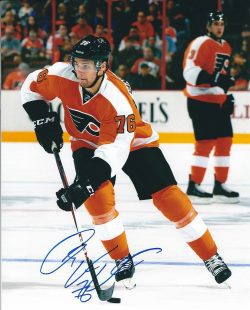Autographed Chris VandeVelde 8X10 Philadelphia Flyers Photo