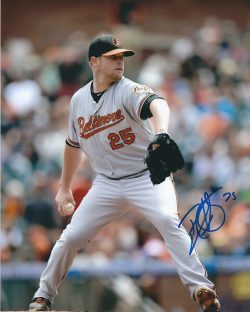 AUTOGRAPHED Bud Norris 8X10 Baltimore Orioles Photo