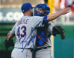 AUTOGRAPHED BUDDY CARLYLE 8X10 New York Mets photo