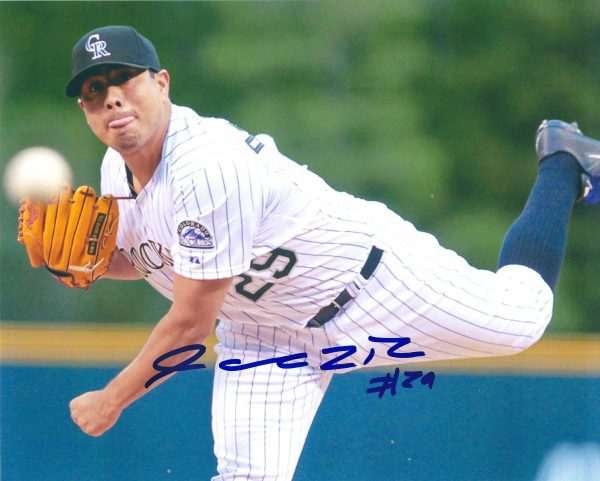 AUTOGRAPHED JORGE DELAROSA 8X10 Colorado Rockies Photo