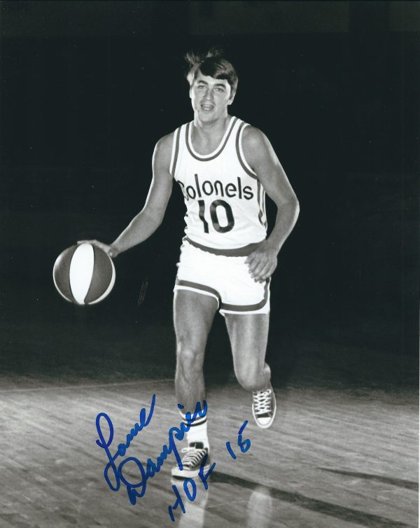 Autographed  LOUIE DAMPIER 8X10 Kentucky Colonels photo