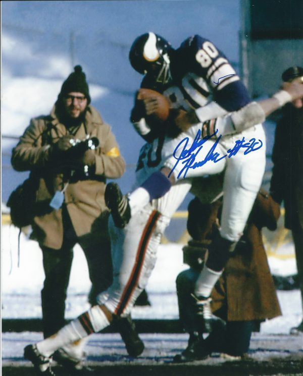 Autographed JOHN HENDERSON  8X10 Minnesota Vikings Photo