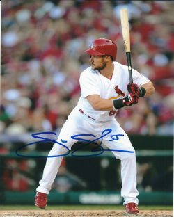 AUTOGRAPHED SKIP SCHUMAKER 8X10 St. Louis Cardinals photo