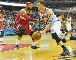 Autographed JASON SMITH 8X10  New York Knicks Photo