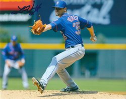 AUTOGRAPHED LOGAN VERRETT 8X10 New York Mets photo