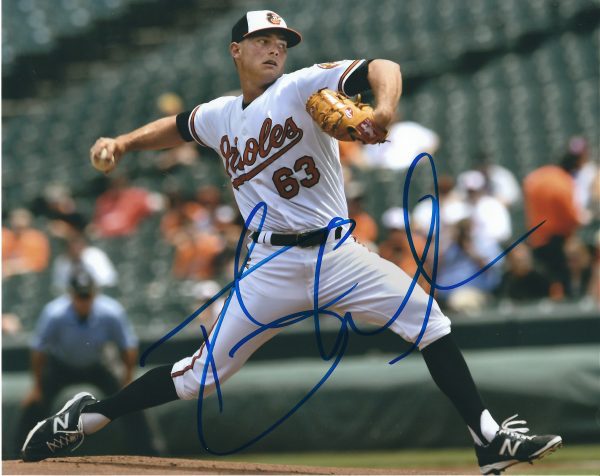 AUTOGRAPHED TYLER WILSON  8X10 Baltimore Orioles Photo