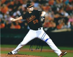 AUTOGRAPHED MIKE WRIGHT 8X10 Baltimore Orioles Photo