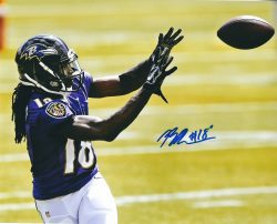 Autographed BRESHAD PERRIMAN 8X10 Baltimore Ravens Photo