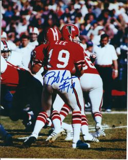 Autographed BOB LEE 8x10 Atlanta Falcons photo