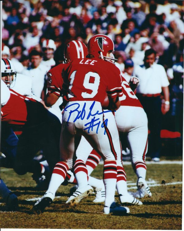 Autographed BOB LEE 8x10 Atlanta Falcons photo
