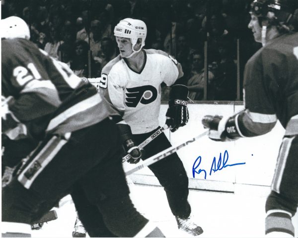 Autographed RAY ALLISON 8X10 Philadelphia Flyers Photo