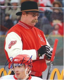 Autographed PAUL MACLEAN 8X10 Detroit Red Wings Photo