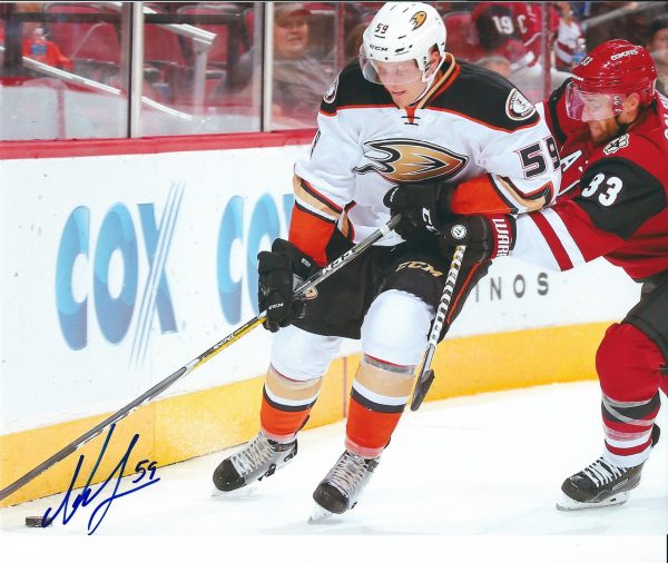 Autographed NICK SORENSEN 8X10 Anaheim Ducks Photo