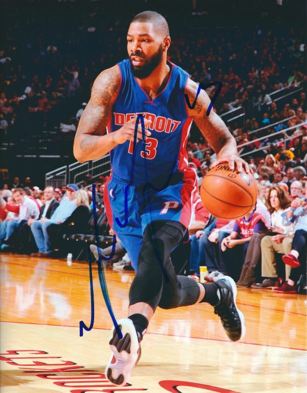Autographed MARCUS MORRIS  8X10 Detroit Pistons Photo