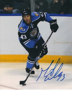 Autographed MIKE WEAVER 8X10 Florida Panthers Photo