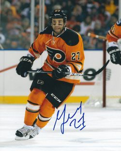 Autographed MAX TALBOT 8X10 Philadelphia Flyers Photo