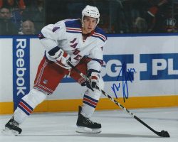 Autographed MIKE DEL ZOTTO  8X10 New York Rangers Photo