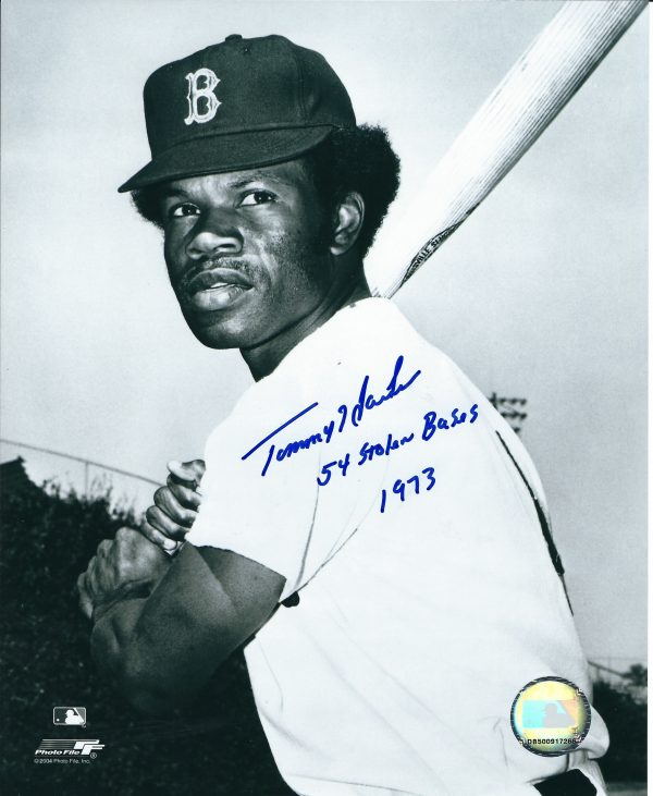 AUTOGRAPHED  TOMMY HARPER 8X10 Boston Red Sox photo