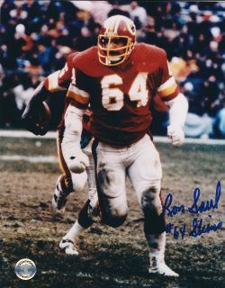 Autographed RON SAUL 8x10 Washington Redskins Photo