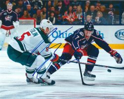 Autographed CHRISTIAN FOLIN 8X10 Minnesota Wild Photo