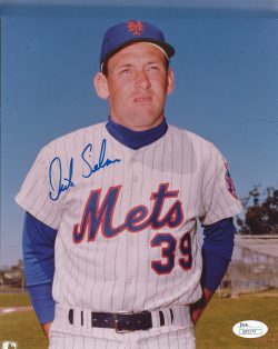 AUTOGRAPHED DICK SELMA 8X10 New York Mets photo JAS