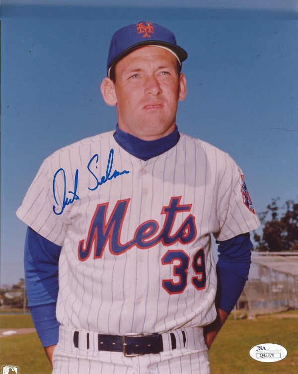 AUTOGRAPHED DICK SELMA 8X10 New York Mets photo JAS